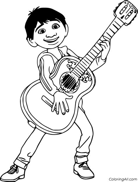 coco movie coloring sheets, Free printable coco coloring pages