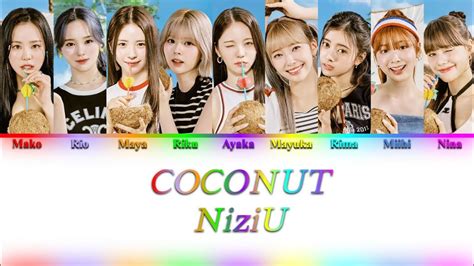 coconut niziu color coded, Niziu unveils a sampler of their song 'coconut'