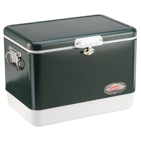 coleman steel ice chest