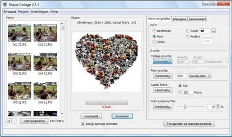 collage maken gratis programma, Shape collage free automatic photo collage maker