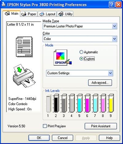color management epson printer, Using color management. Color management epson printer settings setting icm print paper tab profile driver mode type main selecting support select using ug
