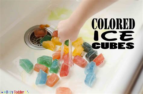 colored ice cubes