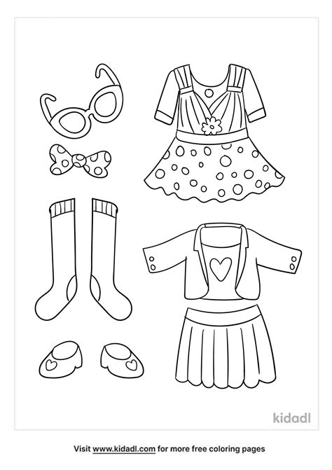 coloring pages of clothes, Fluffy raskrasil. Coloring pages clothes. download or print online for kids