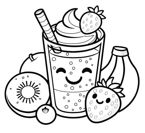 coloring pages of drinks, Milkshake drink milkshakes drinks museprintables bestcoloringpagesforkids. Milkshake coloring pages