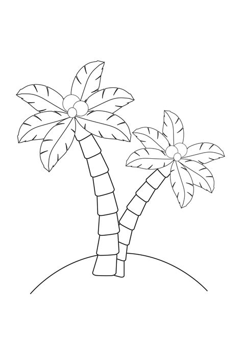coloring pages of palm trees, Palm trees