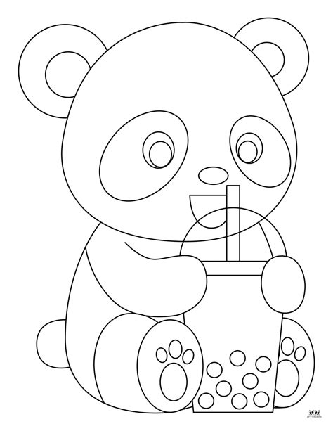 coloring sheet of a panda, 20 page cute panda coloring pages