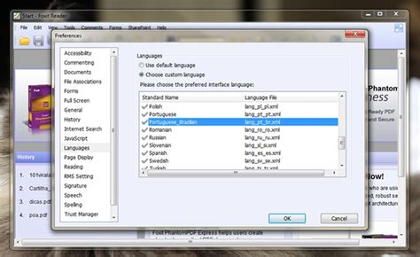 como mudar o idioma do foxit reader, Como colocar o foxit reader em português ou em outros idiomas