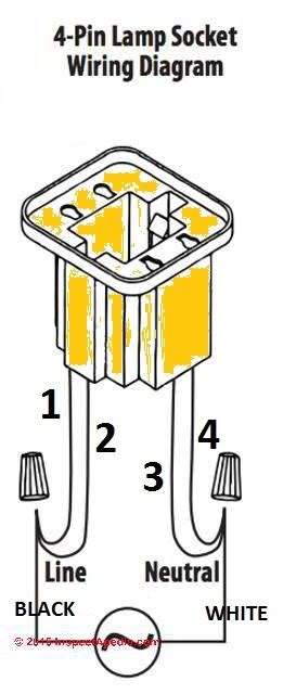 compact fluorescent 4 pin wiring diagram 