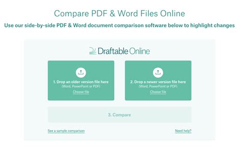 compare pdf for free, Free word document comparison tool