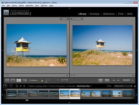 compare view in lightroom, Using lightroom compare view