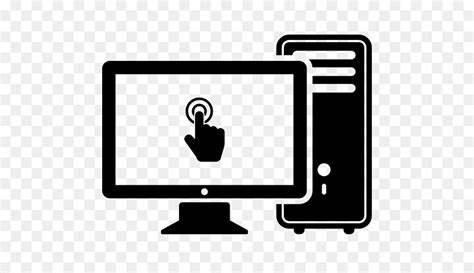 computer icon backgrount black, Computer icon on black background: vector de stock (libre de regalías