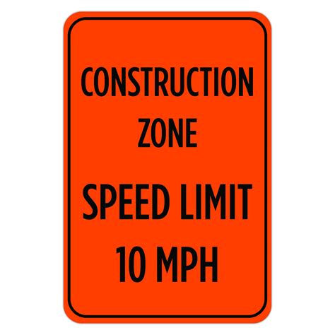 construction zone speed limit sign, Construction zone speed limit
