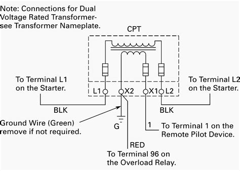 control transformer wiring diagram with common 