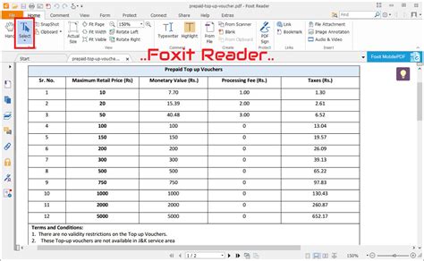 convert pdf to excel using foxit reader, Foxit reader pro features