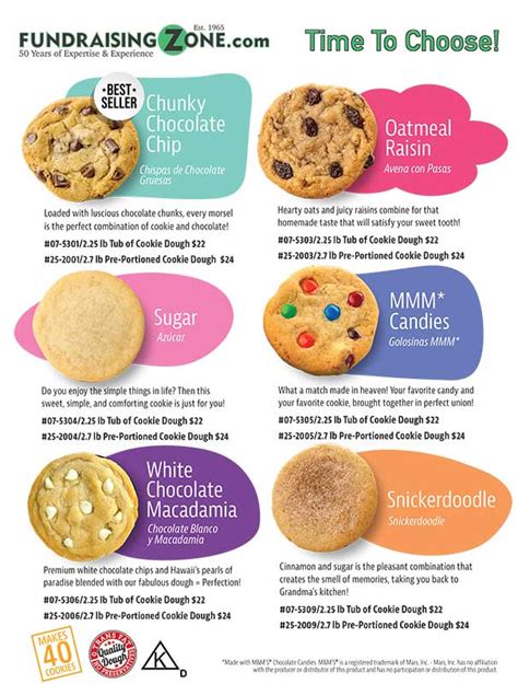 Cookie Dough Fundraiser Catalog