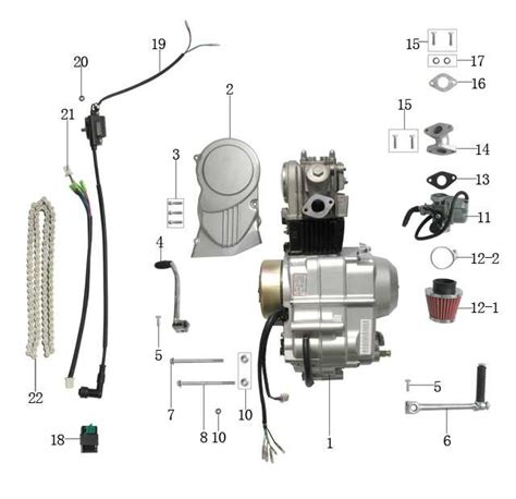 coolster 125 atv engine diagram 