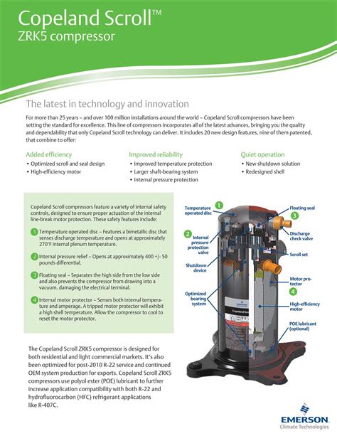 copeland compressor electrical schematic 