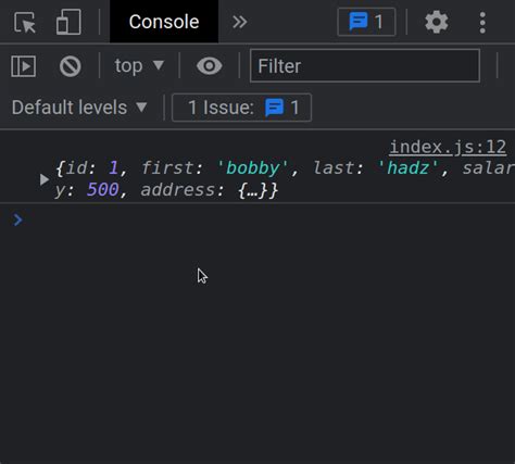 copy console log object, 
