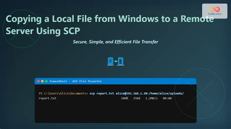 copy file from server to local windows, How to copy file from local to remote server easily