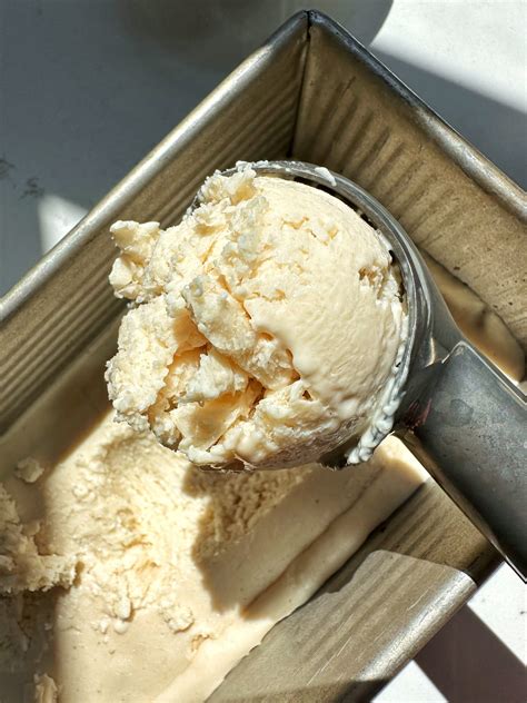 cottage cheese ice cream in ice cream maker