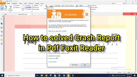 crash report foxit reader, Foxit reader crash fix windows. Fix foxit reader crash windows 10