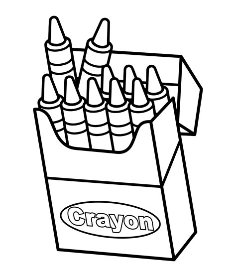 crayon box colouring page, Crayon coloring pages