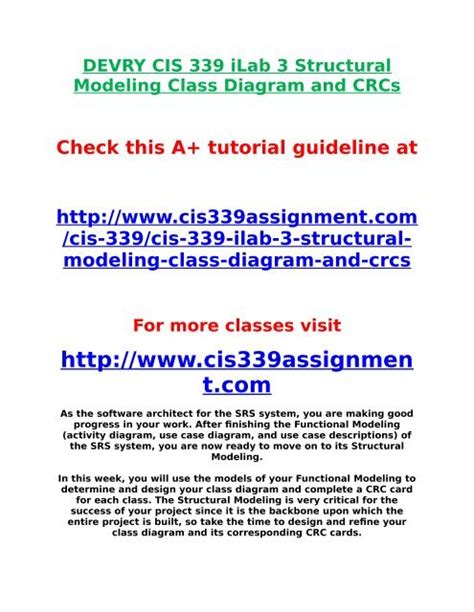 crcs diagram and class 