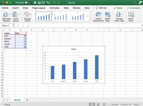 Create Bar Chart Excel