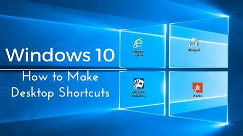 create desktop shortcut windows 1.0, How to create a desktop shortcut in windows