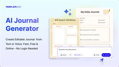 Create Digital Journals Template With Ai