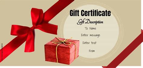 Create Gift Certificate Template