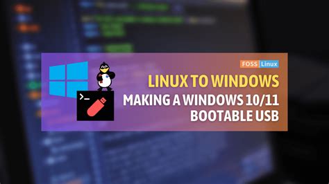 create linux bootable usb on windows 11, How to create bootable usb for linux in windows 11?
