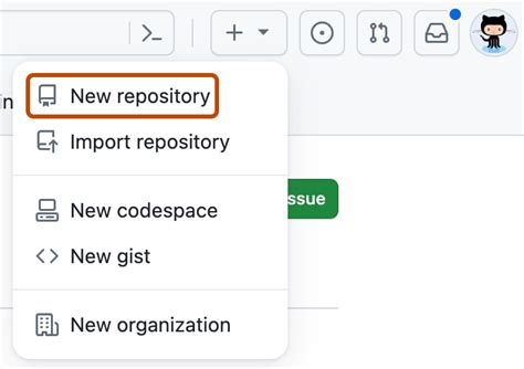 create new repository github, 
