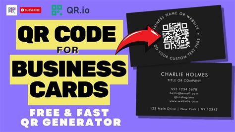 create qr code card, How to make a qr code for your business in 5 minutes?. Qr card business codes make