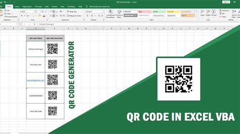 create qr code using excel, How to generate qr code in excel using vba