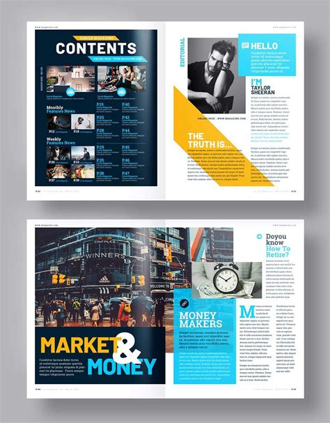 creative magazine layout design, 35 magazine templates with creative print layout designs