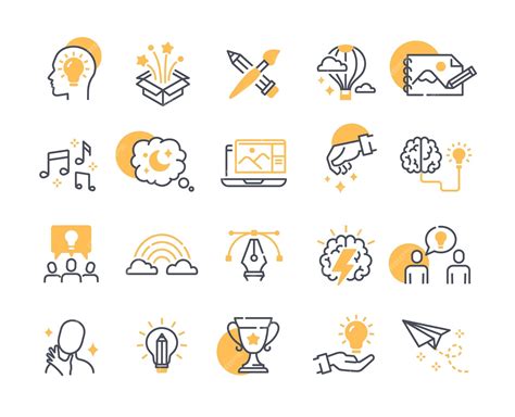 creativity color icon, Creativity line color background icon 16718990 vector art at vecteezy