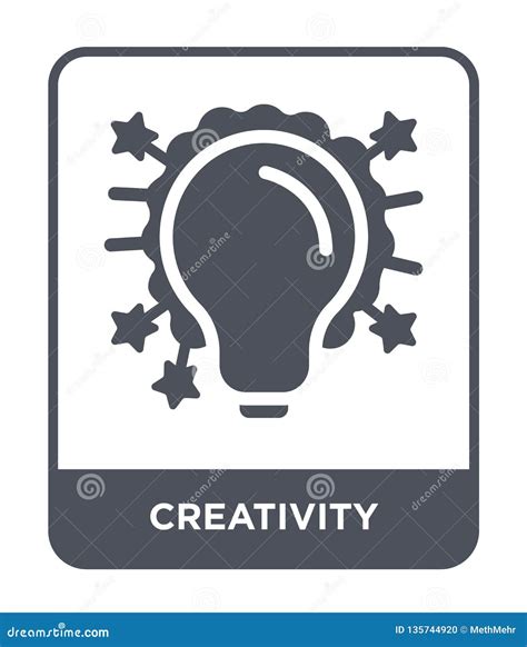 creativity icon on white background, Creativity icon on white background. simple element illustration from. Creativity element