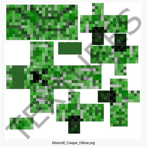 creeper minecraft 3d skin, 3d creeper skin