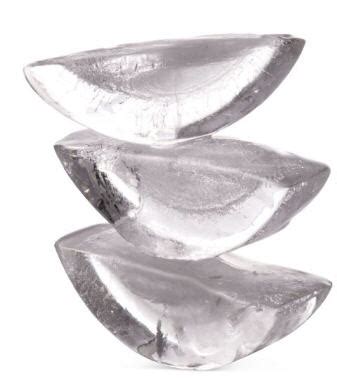 crescent shaped ice cubes
