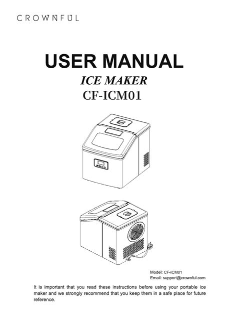 crownful ice maker manual