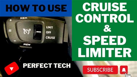 cruise control with speed limiter explained, Speed limiter and cruise control