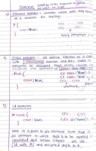 css lecture notes pdf, Css complete notes