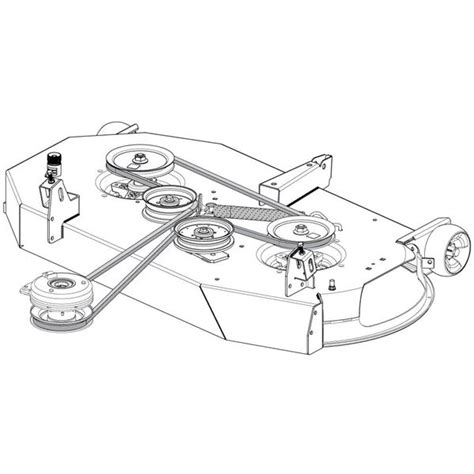 cub cadet deck belt diagram 