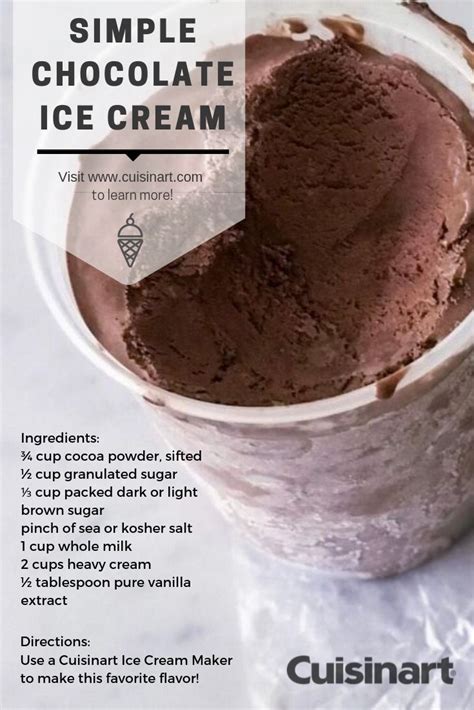 cuisinart ice cream maker chocolate recipes