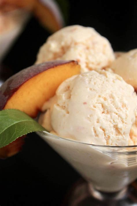 cuisinart ice cream maker peach recipes