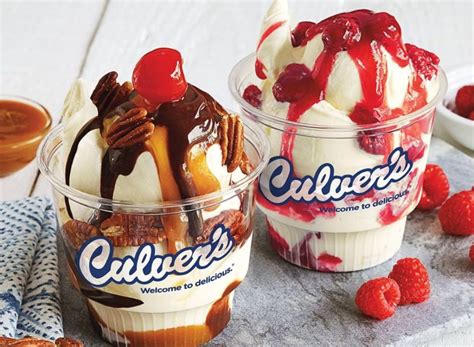 culvers ice cream sundaes