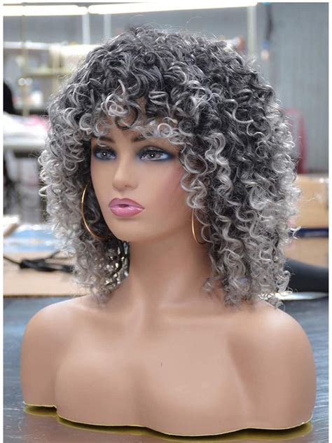 curly grey wigs