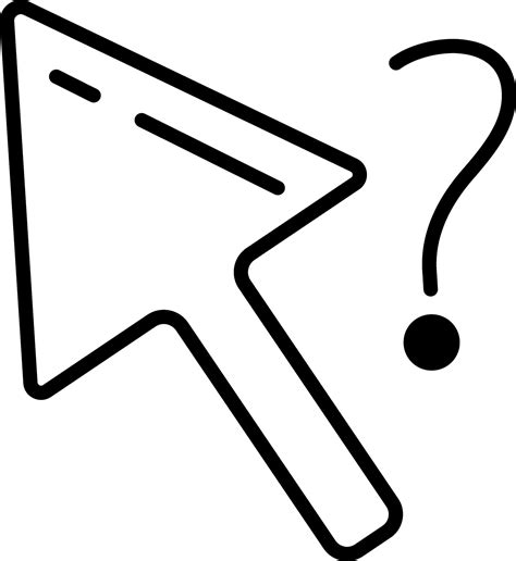 cursor with question mark, Arrow, cursor, mark, mouse, pointer, question icon. Cursor click question mark note png picpng