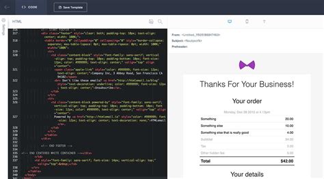 Custom Html Email Templates
